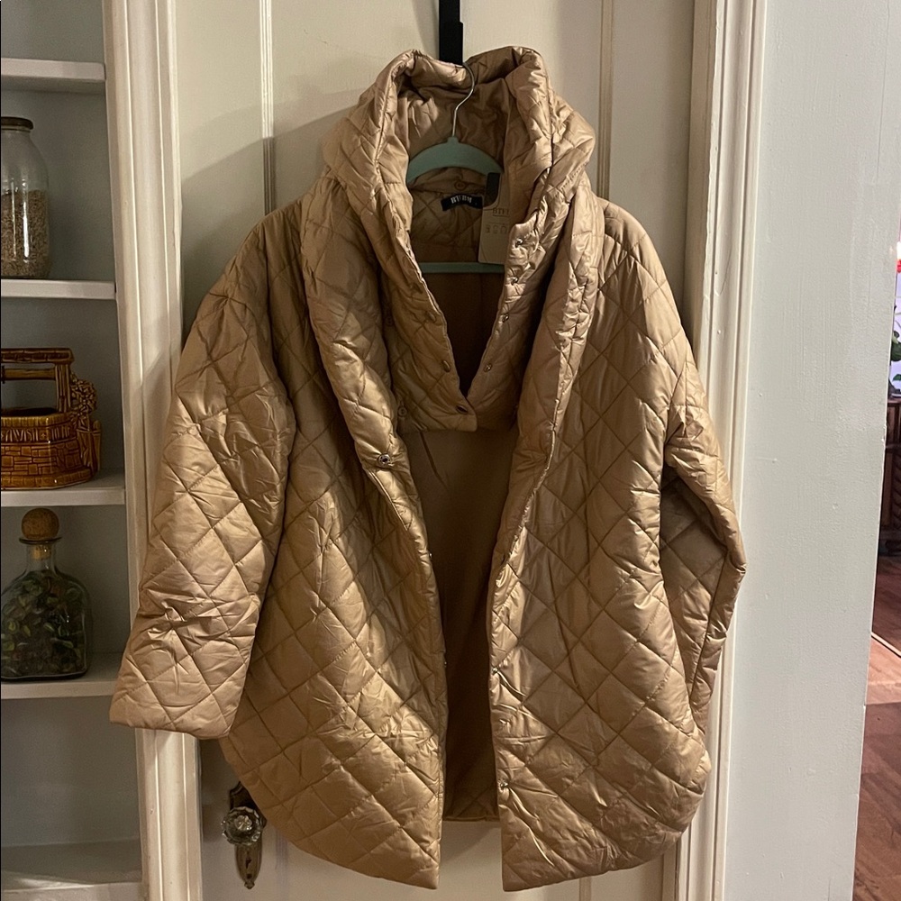 BTFBM Quilted‎ puffer Jacket in Tan